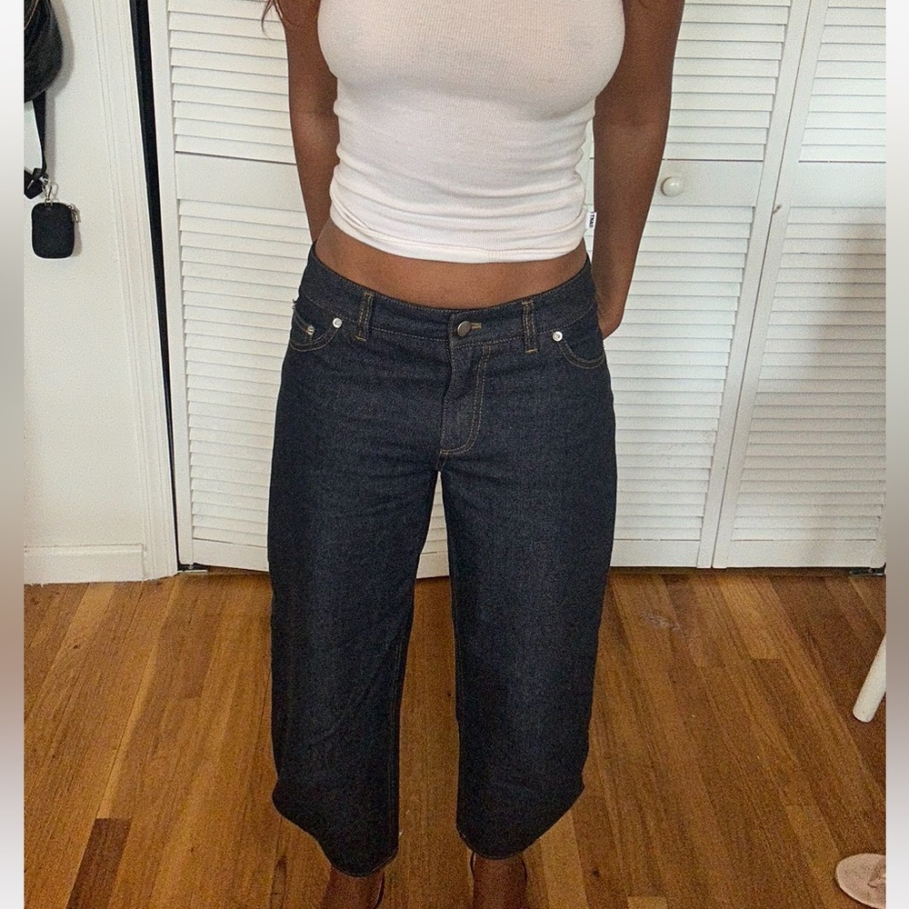 Tibi indigo denim Brancusi sz 25